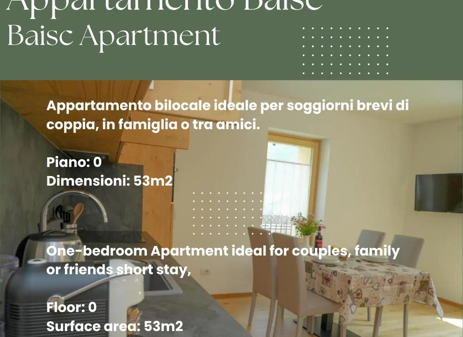 Apartmán Alpinebike Santa Lucia